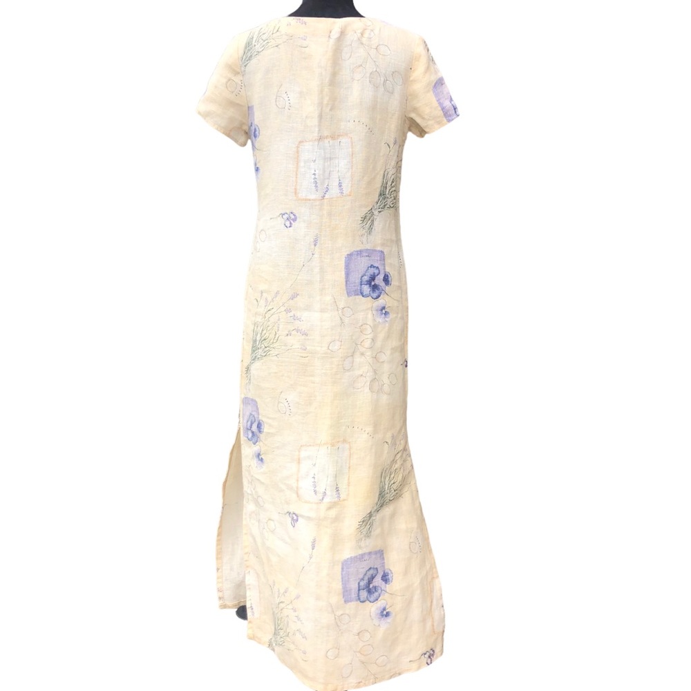 Vintage Sweet Jessie Herb Linen Dress size Medium - Picture 7 of 9
